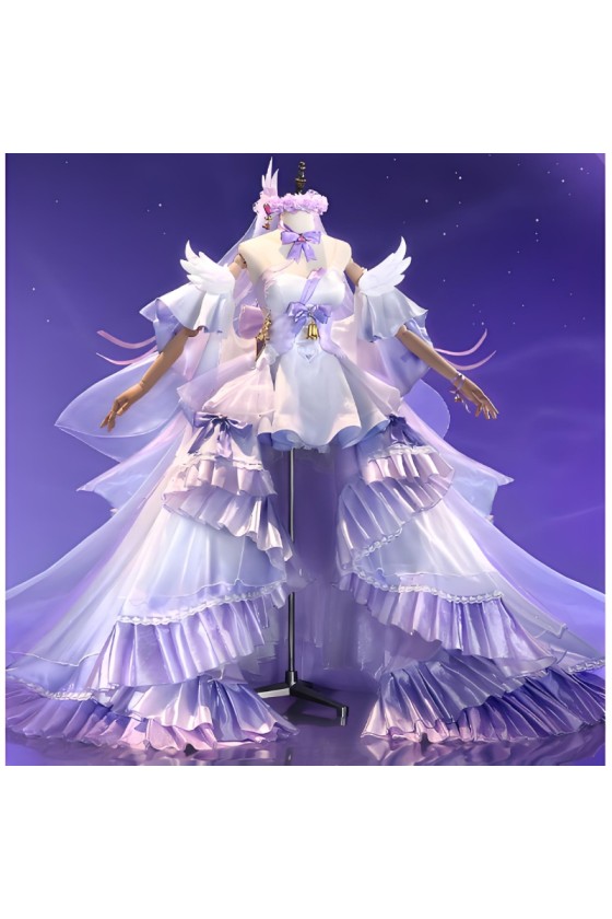 1/3 Delusion Honkai Star Rail Elysia Wedding Dress Cosplay Costume